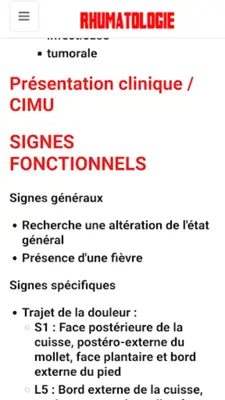 Rhumatologie android App screenshot 11