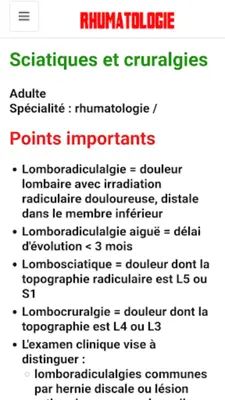 Rhumatologie android App screenshot 12