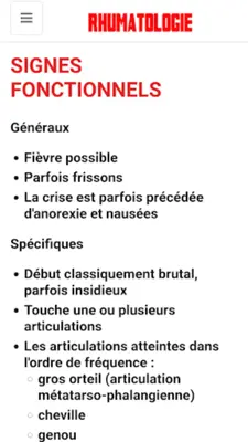 Rhumatologie android App screenshot 4
