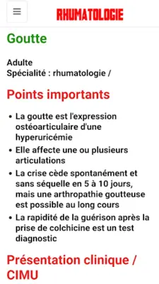 Rhumatologie android App screenshot 5